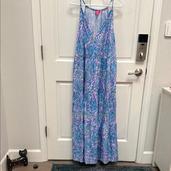 knee length dresses for ladies Lilly Pulitzer Maribella Halter Maxi Dress – White Chocolate Couture